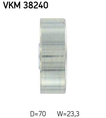 Galet enrouleur de courroie d'accessoire SKF ref. VKM 38240